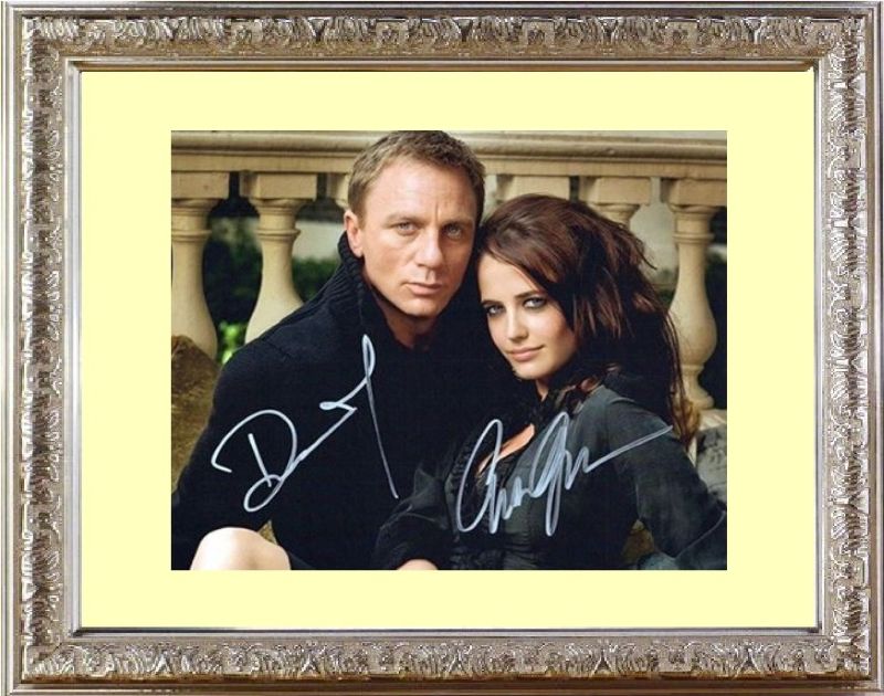 カジノロワイヤル CASINO ROYALE (2006) ダニエル クレイグ Daniel Craig エヴァ グリーン Eva Green 豪華２名 直筆サイン PHOTO