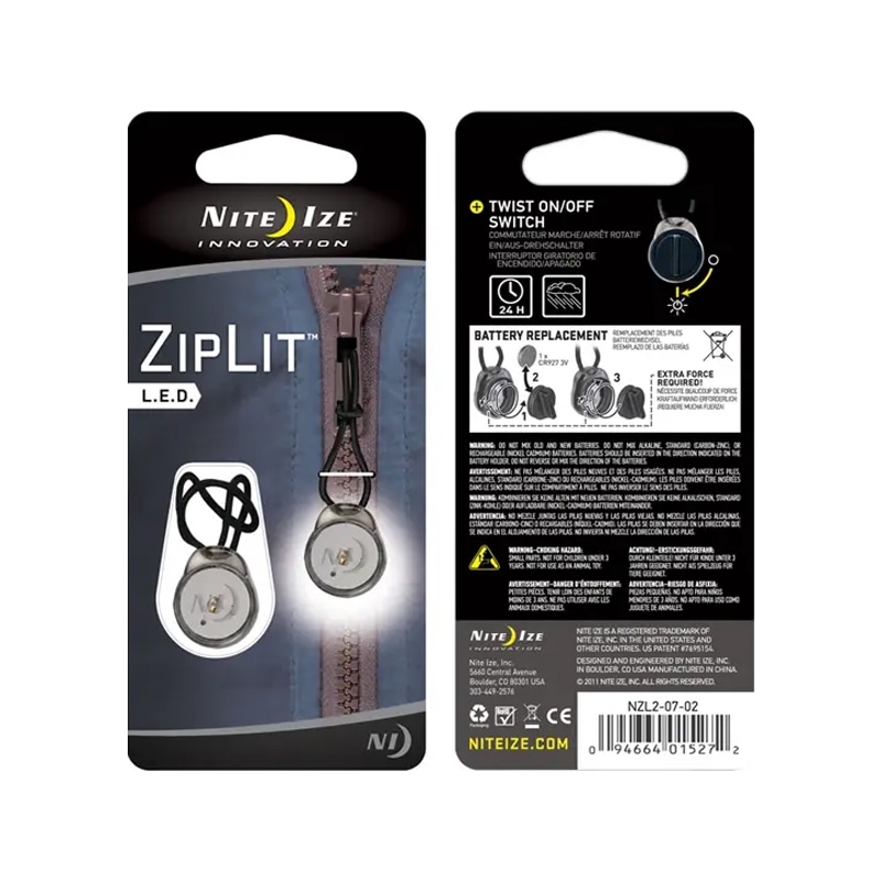【Nite Ize ナイトアイズ】ZipLit LED Zipper Pull