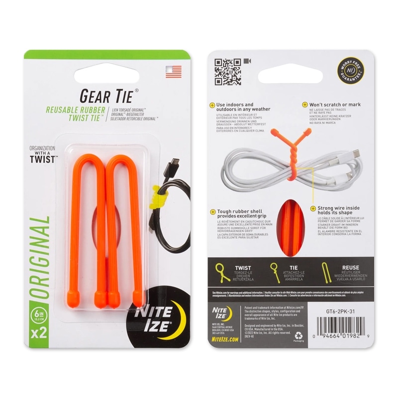【Nite Ize ナイトアイズ】Gear Tie