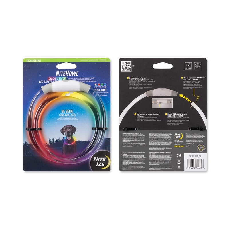 【Nite Ize ナイトアイズ】NiteHowl Rechargeable LED Safety Necklace - Disc-O Select