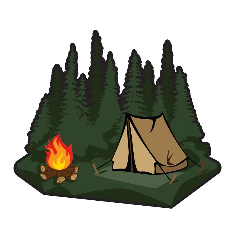 【ゆうパケット対象 】PDW Campsite Sticker