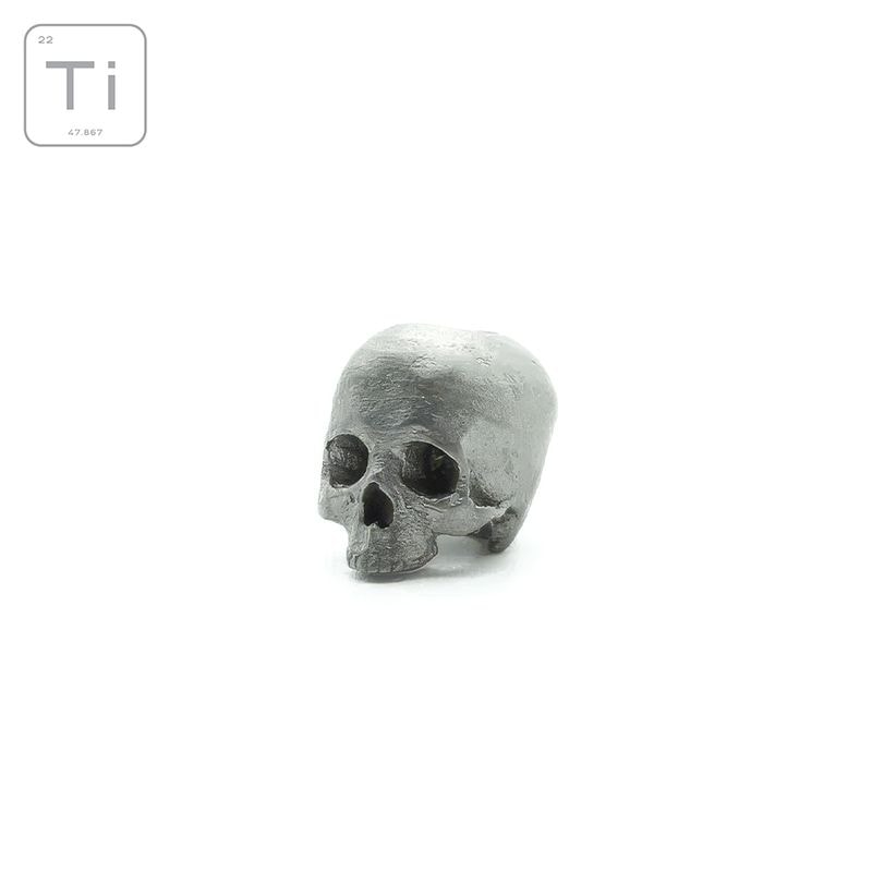 【PDW プロメテウス デザイン ワークス】Anatomical Memento Mori Lanyard Bead Titanium