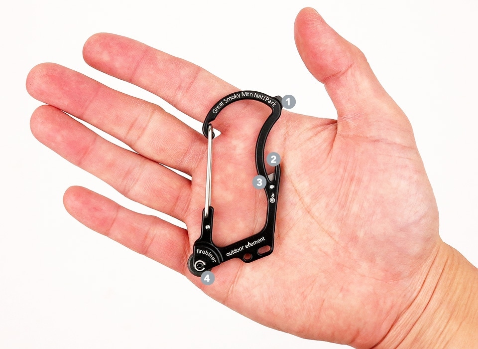 【Outdoor Element アウトドア エレメント】Firebiner Survival Carabiner