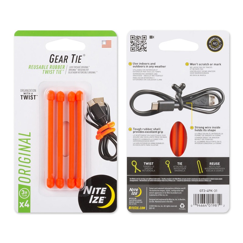 【Nite Ize ナイトアイズ】Gear Tie