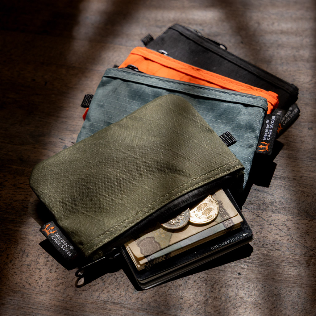 ファスナーポーチ　495 Maratac マラタック】The Costanza - XPAC Zipper Wallet Pouch｜軽量