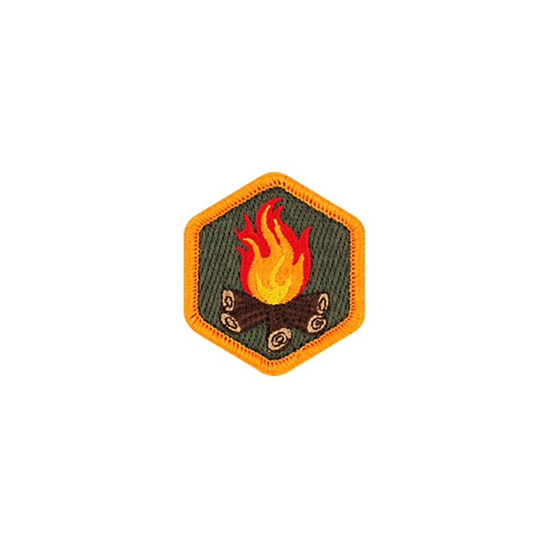 【ゆうパケット対象 】PDW Campfire Cover Size Morale Patch