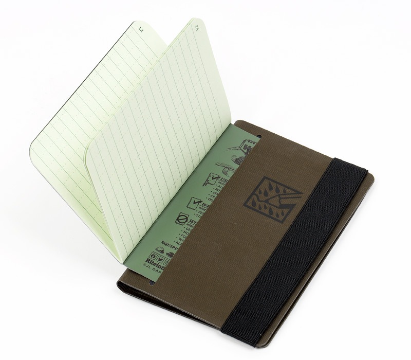 Rite In The Rain 3-Pack Mini Side-Stapled Notebooks - Green, All-Weather Field-Flex