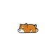 【ゆうパケット対象 】PDW Shiba Inu Napping Cat Eye