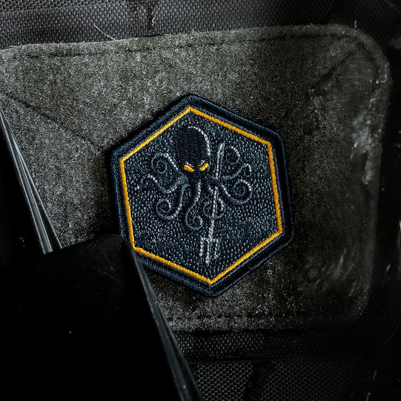 【ゆうパケット対象 】SPD Kraken Trident Deep Blue Morale Patch