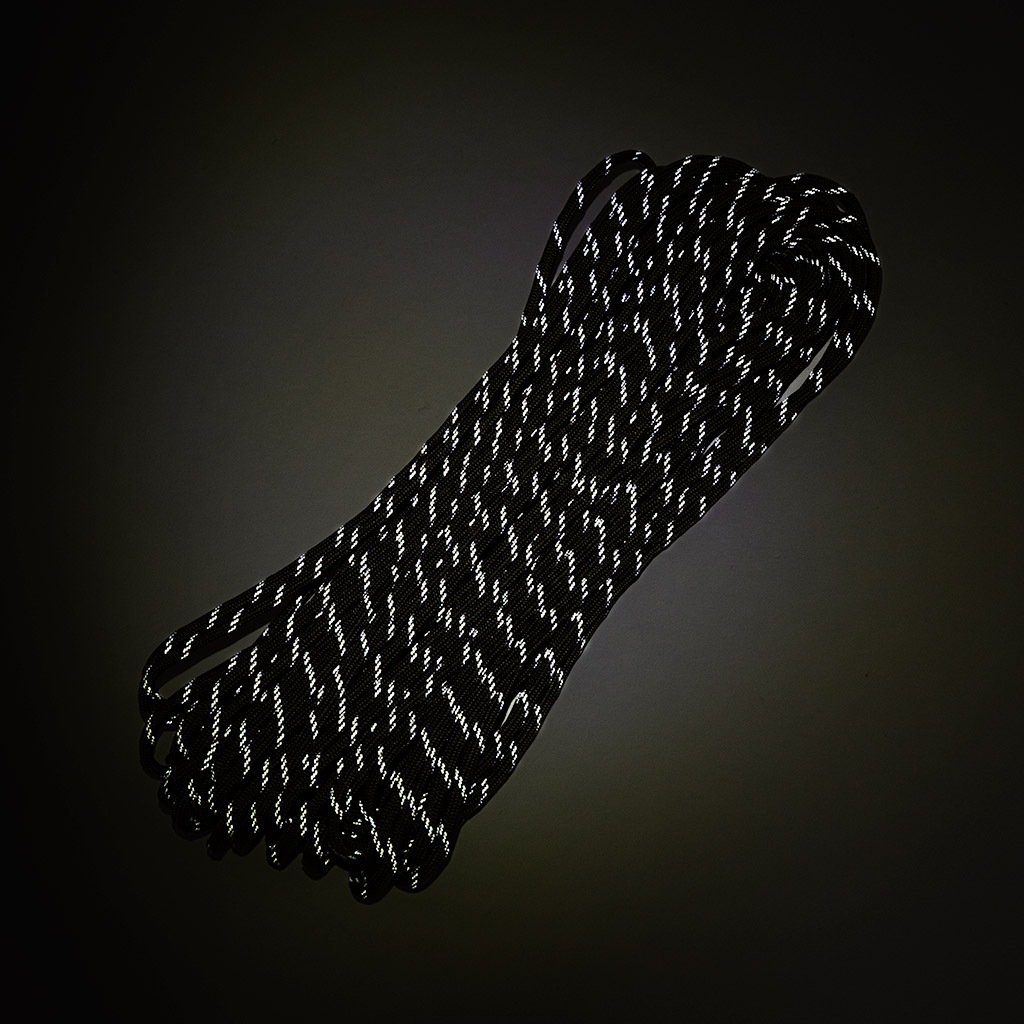 【-】550 Paracord Reflector Fleck - Olive Drab