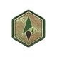 【ゆうパケット対象】【Terrain365 テレイン365】Logo Morale Patch - Topo Hexagon