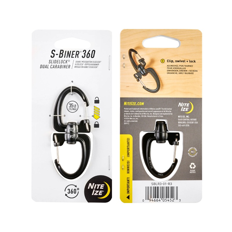 【Nite Ize ナイトアイズ】S-Biner  360 SlideLock Dual Carabiner