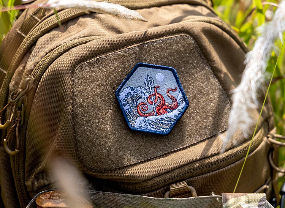 【ゆうパケット対象 】SPD Great Wave Kraken 2022 Morale Patch