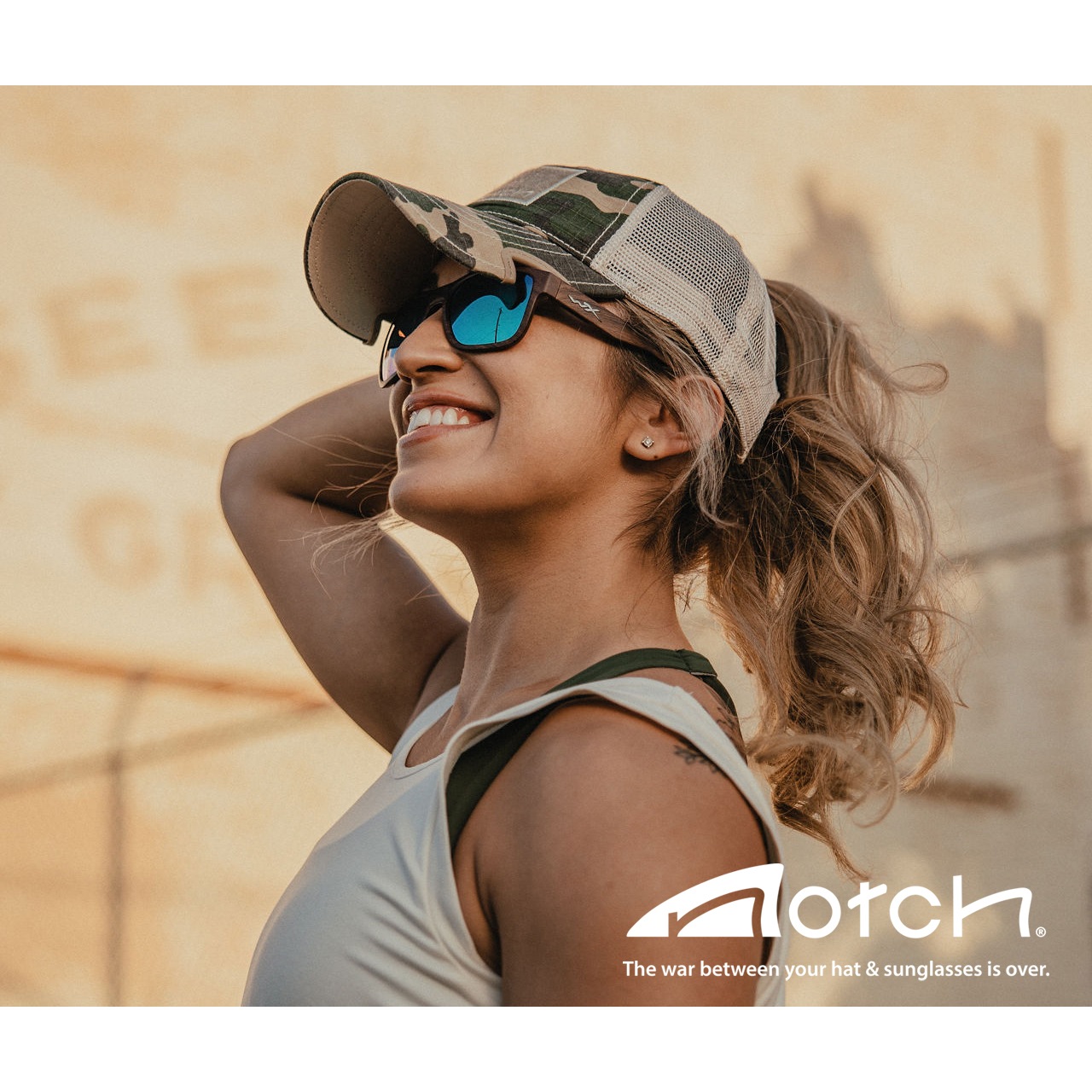 【Notch Gear ノッチ ギア】Classic Adjustable Ponytail Operator - Camo