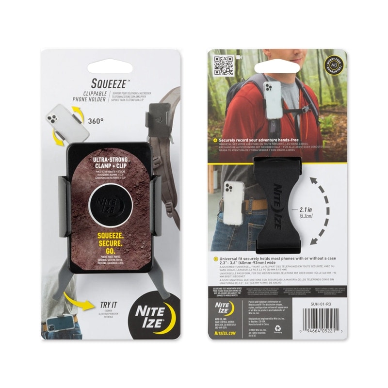 【Nite Ize ナイトアイズ】Spueeze Clippeable Phone Holder