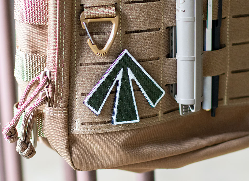 【ゆうパケット対象 】PDW Broad Arrow v1 OD Green GID Morale Patch