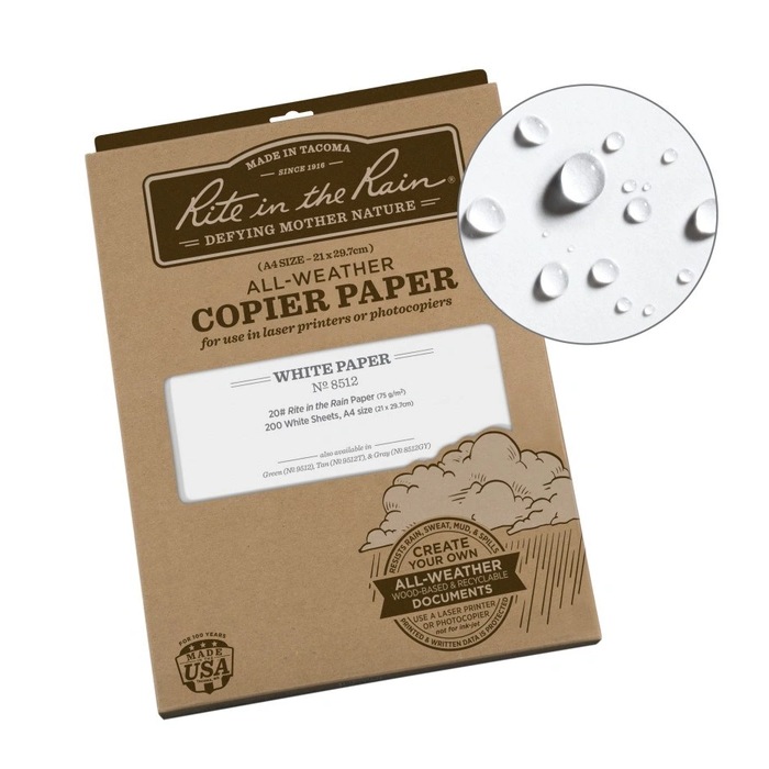 【Rite in the Rain ライトインザレイン】All-Wether Printer Paper