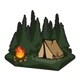 【ゆうパケット対象 】PDW Campsite Sticker