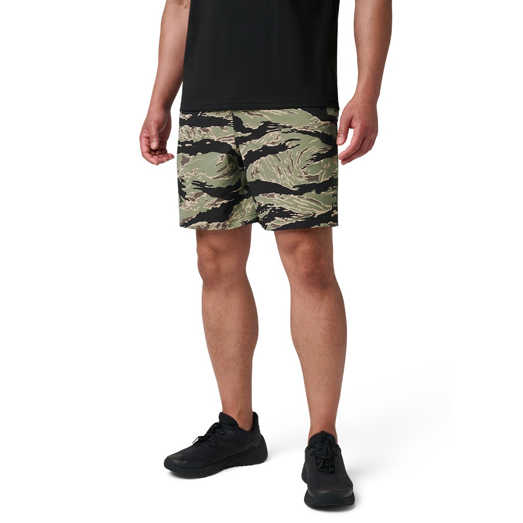 【5.11 Tactical ファイブ イレブン タクティカル】PT-R Havoc Short - Tiger Camo
