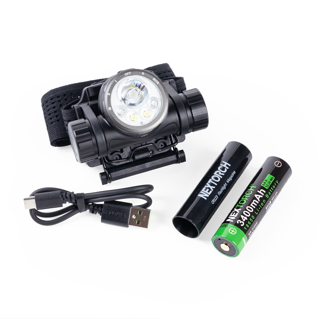 【Nextorch ネクストーチ】hiStar Headlamp With Helmet Mount