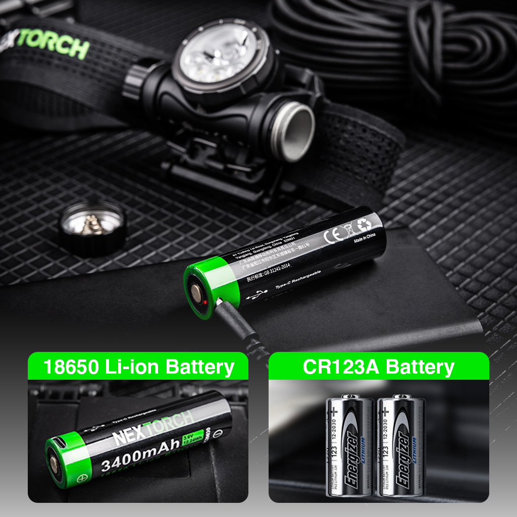 【Nextorch ネクストーチ】hiStar Headlamp With Helmet Mount