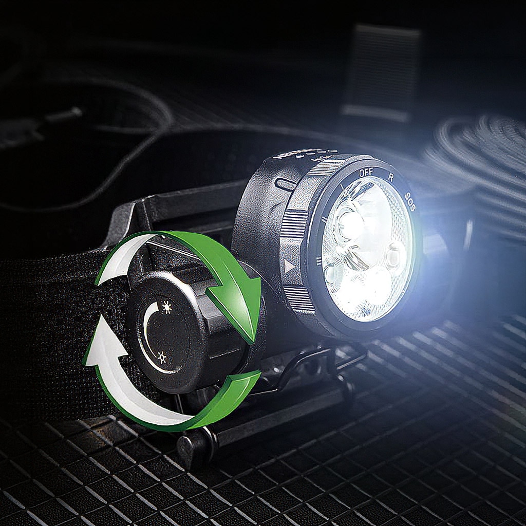 【Nextorch ネクストーチ】hiStar Headlamp With Helmet Mount