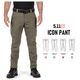 【5.11 Tactical ファイブ イレブン タクティカル】Icon Pant