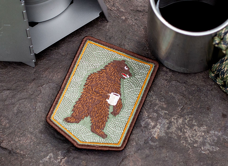 【ゆうパケット対象 】PDW Morning Bear Morale Patch