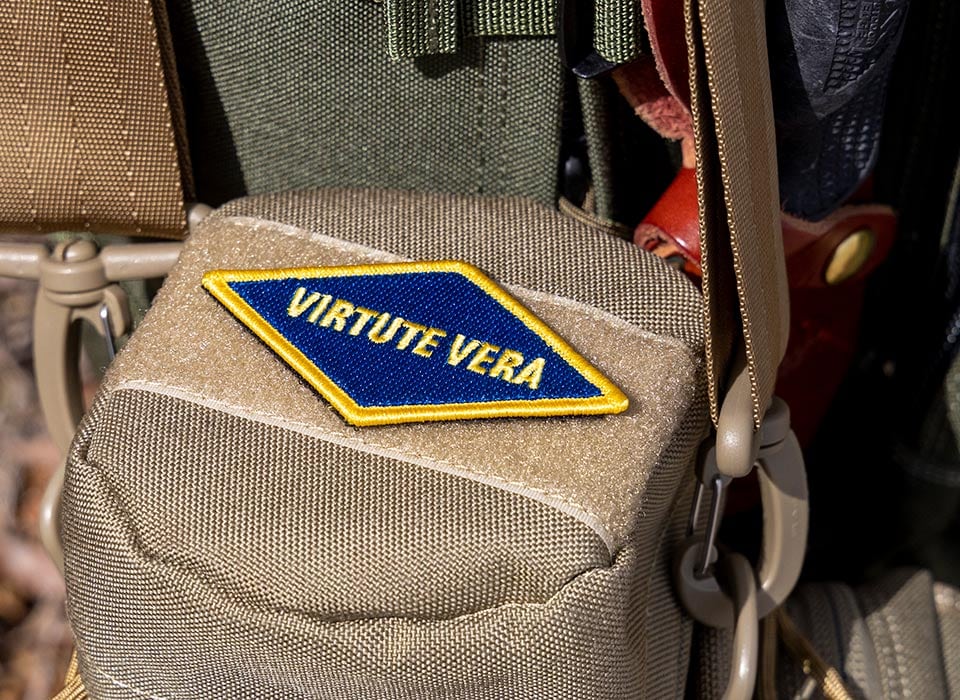 【ゆうパケット対象 】PDW Virtute Vera Vintage Tab Morale Patch