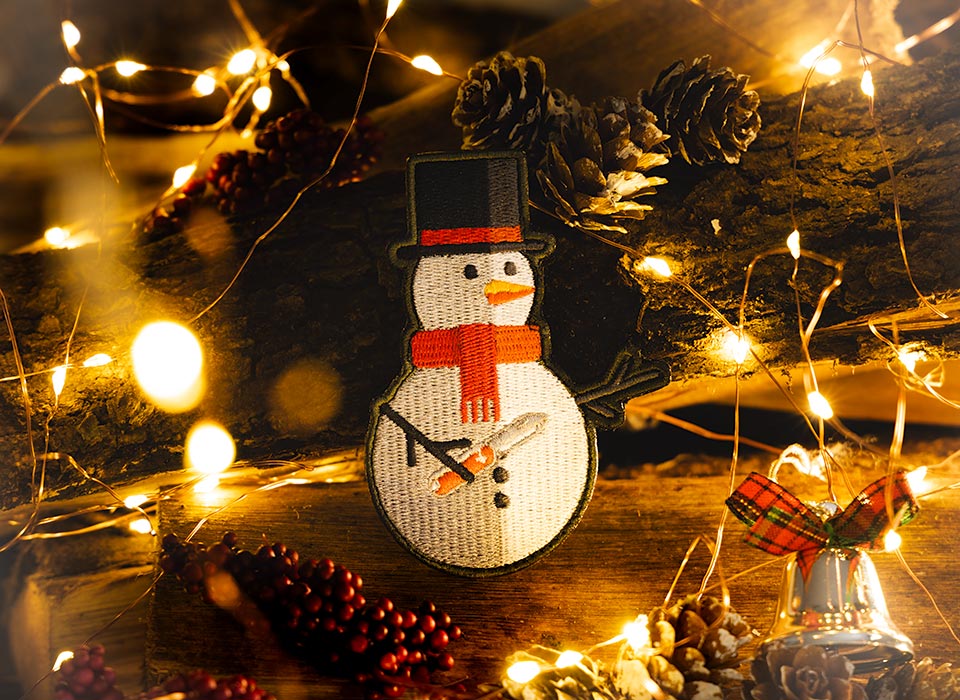 【ゆうパケット対象 】PDW EDC Snowman Morale Patch