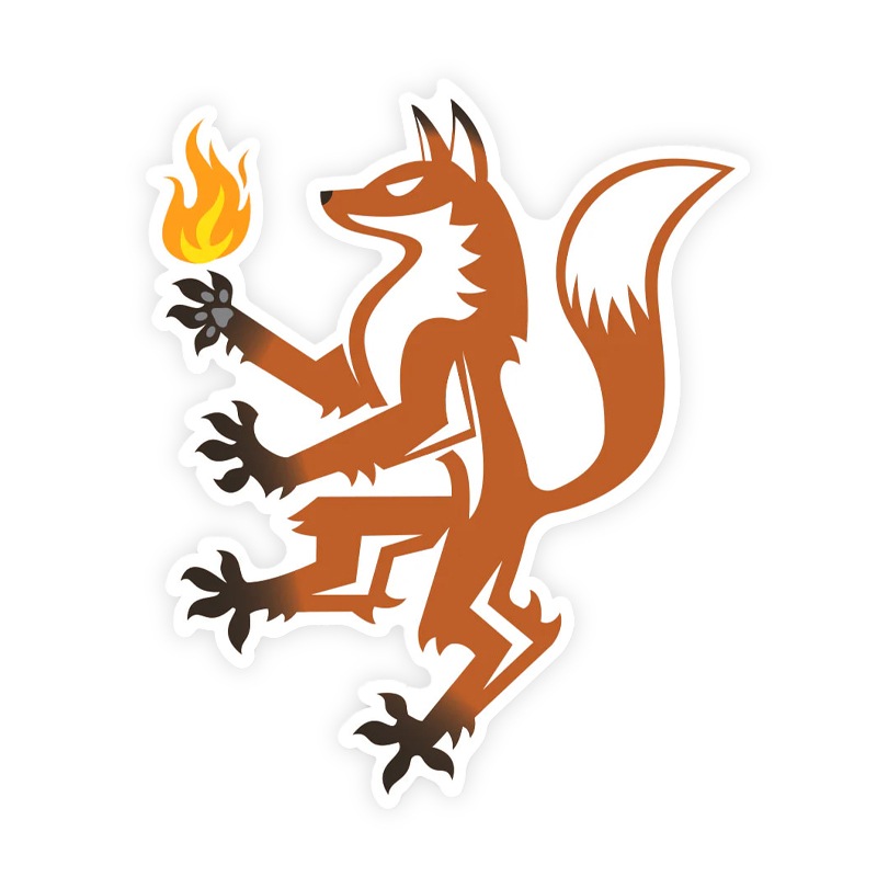 【ゆうパケット対象 】PDW Ignem Feram Fox Sticker