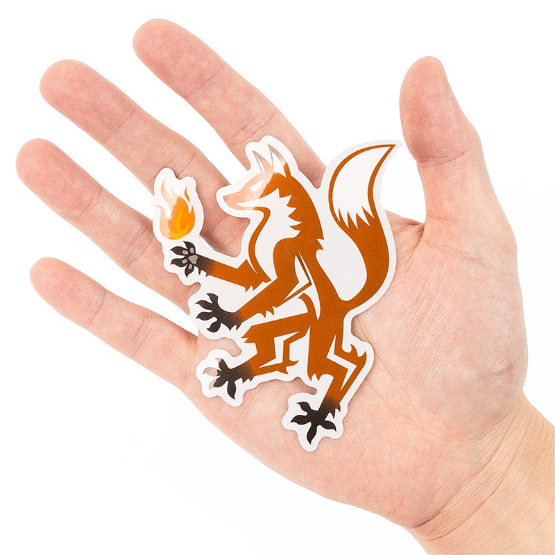 【ゆうパケット対象 】PDW Ignem Feram Fox Sticker