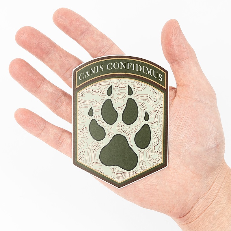 【ゆうパケット対象 】PDW CANIS CONFIDIMUS Sticker