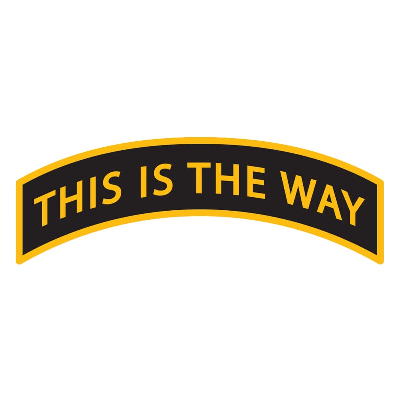 【ゆうパケット対象 】PDW This is the Way Tab Sticker