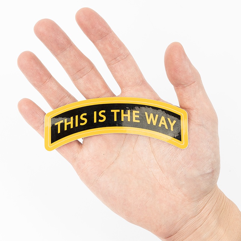 【ゆうパケット対象 】PDW This is the Way Tab Sticker