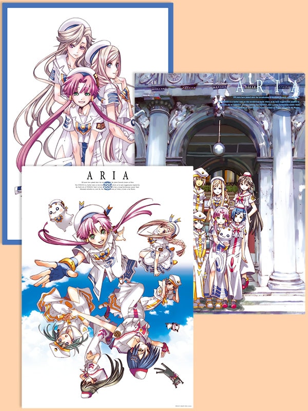 The CREPUSCOLO】ARIA 原作クリアポスターセットD【A3サイズ3枚