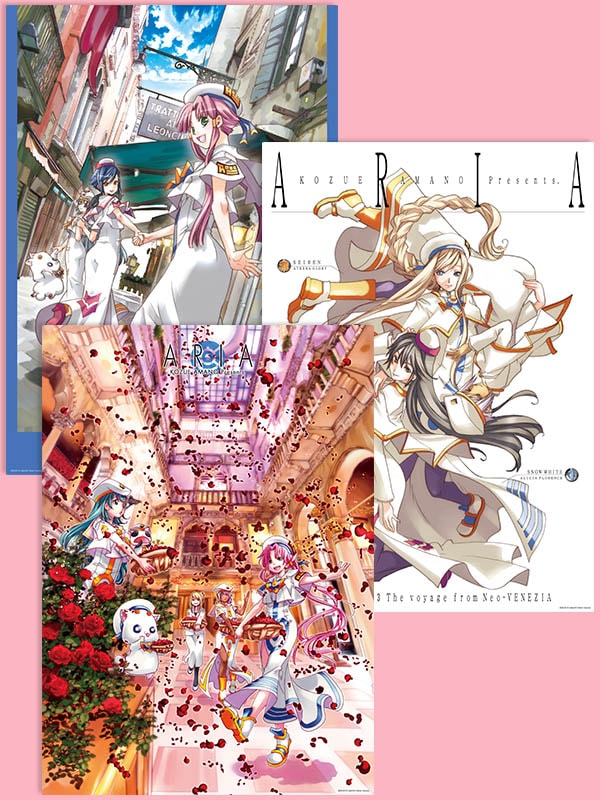 The BENEDIZIONE】ARIA 原作クリアポスターセットD【A3サイズ3枚