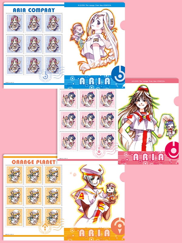 The BENEDIZIONE】ARIA 原作ミニクリアファイルセット【A5サイズ3枚組