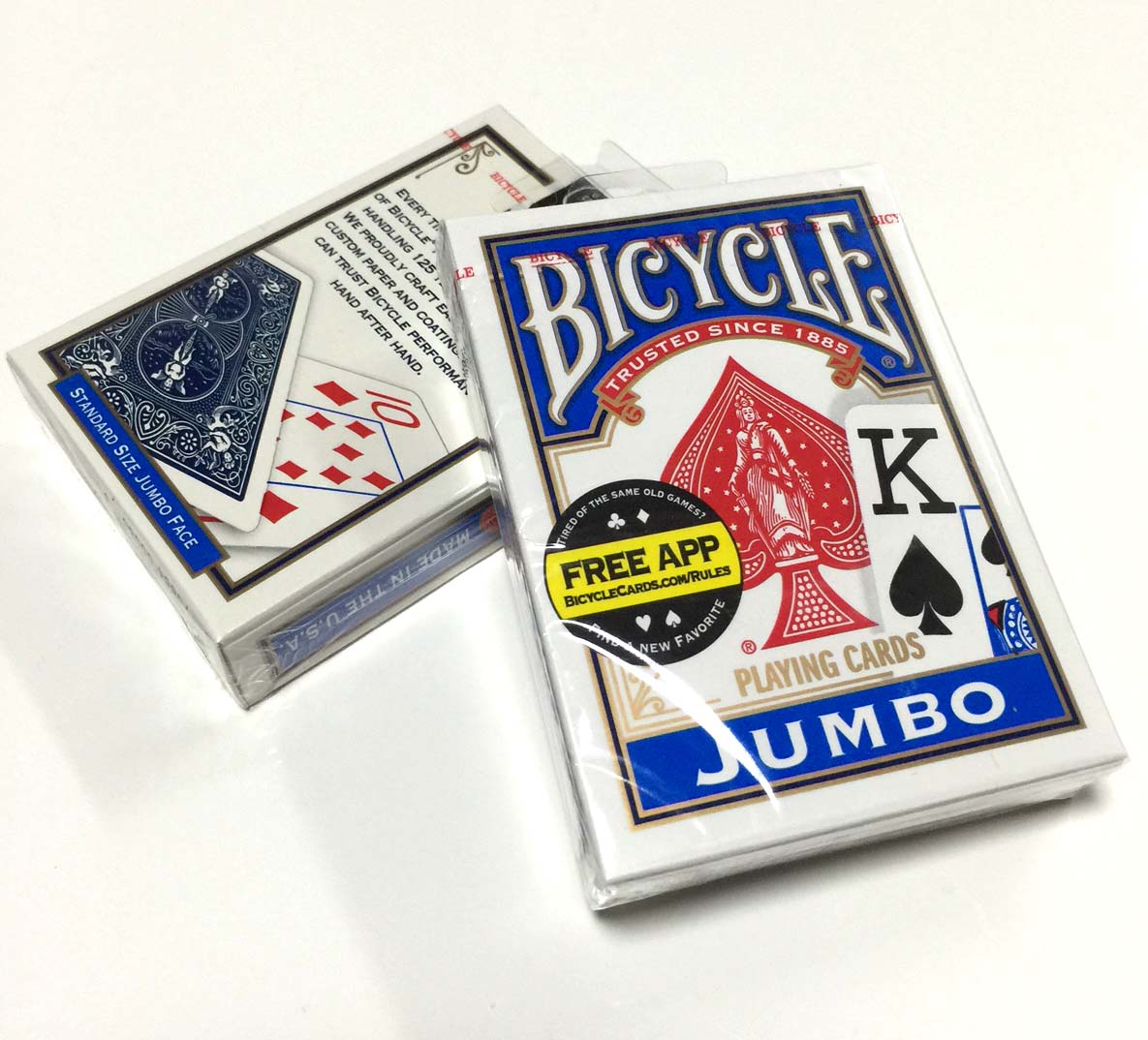 バイスクル(ジャンボインデックス)青Jumbo Index (Blue) | トランプ