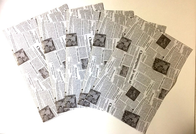 英字新聞デザイン包装紙 10枚セット その他 クロースアップ その他