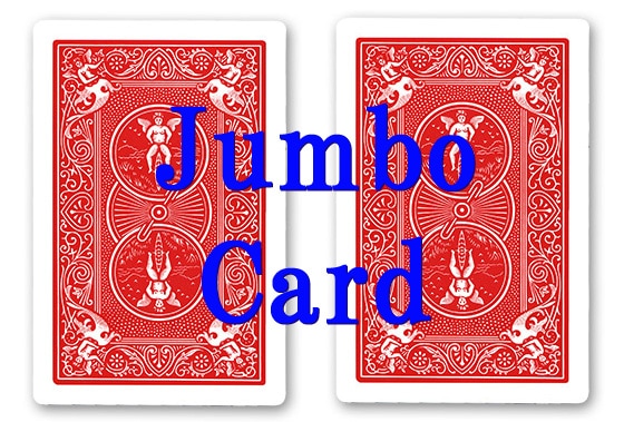 ジャンボカード：ダブルバック（赤・赤）/Jumbo Bicycle Card (Double