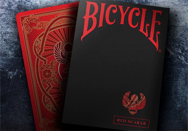 スカラベデック（赤）/Bicycle Scarab (Red) Playing Cards by Crooked