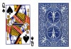 スペードQ（ワンウェイ・フォーシングデック）青裏 Bicycle One Way Forcing Deck|トランプマジック