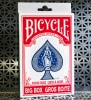 �ӥå��Х������롧�֡�11.5cm x 17.75cm�� / Big Bicycle Cards (Jumbo Bicycle Cards, Red)