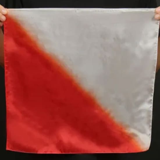 ��45������륯�� ����֥��ɥ��륯 / 18 Inch Silk (Red to White Gradient)