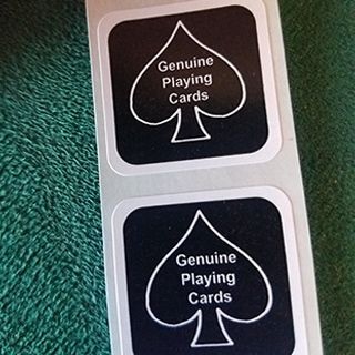 ̩���������USPC���˹� 25�� / BLACK New Deck Stickers (25 SEALS)