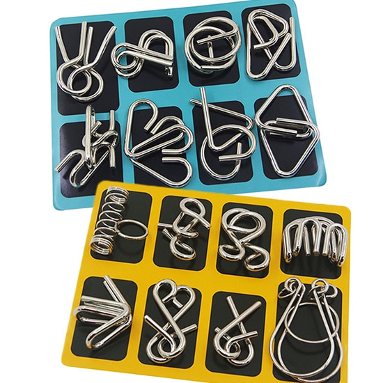 �ηäδġ�16�ĥ��åȡ�/Cast Metal Puzzle Set (Pack of 16)