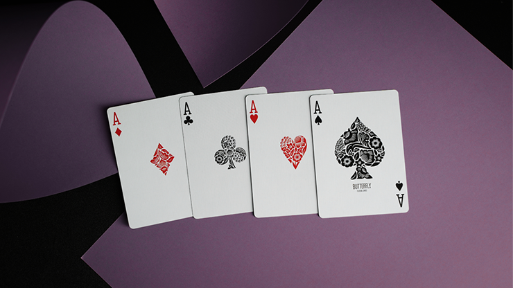 �Х��ե饤�ǥå� / Butterfly Playing Cards (Royal Purple Edition)
