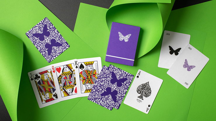 �Х��ե饤�ǥå� / Butterfly Playing Cards (Royal Purple Edition)
