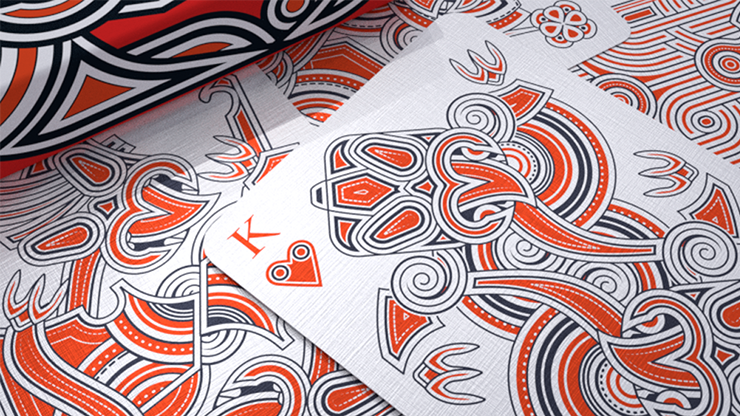 �ڸ����Hello Tiki (Red) Playing Cards